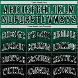 Custom Kelly Green Black-White Fade Fashion Round Neck Sublimation Basketball Suit Jersey