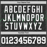 Custom Black White-Neon Green Line Round Neck Sublimation Basketball Suit Jersey