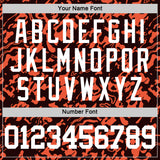 Custom Black White-Orange Fluid Art Round Neck Sublimation Basketball Suit Jersey