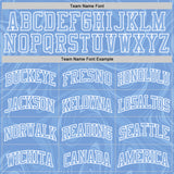 Custom Light Blue White Splash Round Neck Sublimation Basketball Suit Jersey