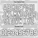 Custom White Black Curve Lines Round Neck Sublimation Basketball Suit Jersey