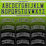 Custom Neon Green Black-White Fade Fashion Round Neck Sublimation Basketball Suit Jersey