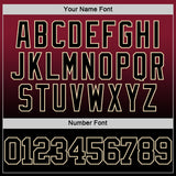 Custom Crimson Black-Cream Fade Fashion Round Neck Sublimation Basketball Suit Jersey
