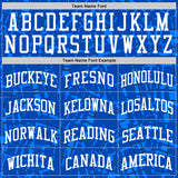 Custom Royal White Round Line Neck Sublimation Basketball Suit Jersey