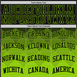 Custom Black Neon Green Gradient Square Shapes Round Neck Sublimation Basketball Suit Jersey