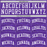Custom Purple White Fragment Art Round Neck Sublimation Basketball Suit Jersey
