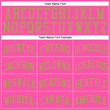 Custom Pink Old Gold Round Neck Suit Basketball Jersey