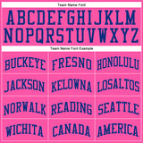 Custom Pink Royal Round Neck Suit Basketball Jersey