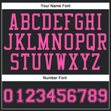 Custom Black Pink Round Neck Suit Basketball Jersey
