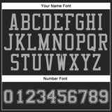 Custom Black Gray Round Neck Suit Basketball Jersey