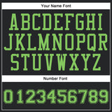 Custom Black Neon Green Round Neck Suit Basketball Jersey
