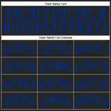 Custom Black Royal Round Neck Suit Basketball Jersey