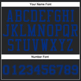 Custom Black Royal Round Neck Suit Basketball Jersey