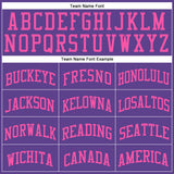 Custom Purple Pink Round Neck Suit Basketball Jersey