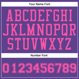 Custom Purple Pink Round Neck Suit Basketball Jersey