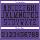 Custom Purple Black Round Neck Suit Basketball Jersey