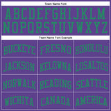 Custom Purple Kelly Green Round Neck Suit Basketball Jersey