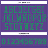 Custom Purple Kelly Green Round Neck Suit Basketball Jersey