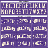 Custom Purple Cream Round Neck Suit Basketball Jersey