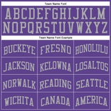 Custom Purple Gray Round Neck Suit Basketball Jersey