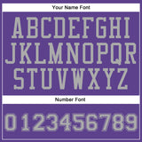 Custom Purple Gray Round Neck Suit Basketball Jersey