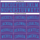 Custom Purple Blue Round Neck Suit Basketball Jersey