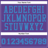 Custom Purple Blue Round Neck Suit Basketball Jersey