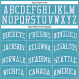 Custom Teal White Round Neck Suit Basketball Jersey