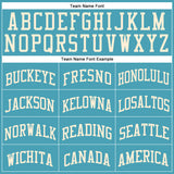 Custom Teal Cream Round Neck Suit Basketball Jersey