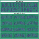 Custom Kelly Green Purple Round Neck Suit Basketball Jersey