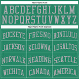 Custom Kelly Green Gray Round Neck Suit Basketball Jersey