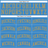 Custom Blue Old Gold Round Neck Suit Basketball Jersey