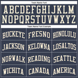Custom Navy Cream Round Neck Suit Basketball Jersey