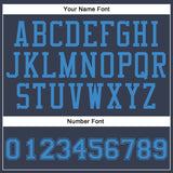 Custom Navy Blue Round Neck Suit Basketball Jersey