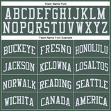 Custom Green White Round Neck Suit Basketball Jersey
