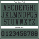 Custom Green Black Round Neck Suit Basketball Jersey