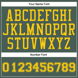 Custom Green Gold Round Neck Suit Basketball Jersey