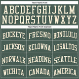 Custom Green Cream Round Neck Suit Basketball Jersey