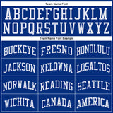 Custom Royal White Round Neck Suit Basketball Jersey
