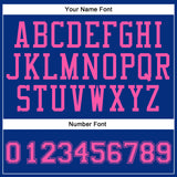 Custom Royal Pink Round Neck Suit Basketball Jersey