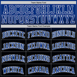 Custom Black Royal-White Wing Gradient Boho Style Round Neck Sublimation Basketball Uniform Jersey
