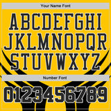 Custom Yellow Black-White Wing Boho Style Round Neck Sublimation Basketball Uniform Jersey