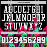 Custom Black White Red-Green Feather Geometric Boho Style Round Neck Sublimation Basketball Uniform Jersey