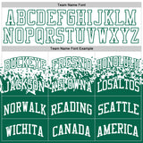Custom White-Kelly Green Shattered Geometric Side Panel Stripe Round Neck Sublimation Basketball Set Jersey