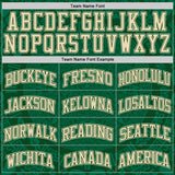 Custom Green-Cream Tribal Ethnic Aztec Sun Stone Side Panel Stripe Round Neck Sublimation Basketball Set Jersey
