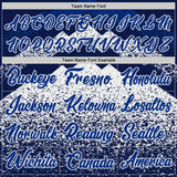 Custom Navy Royal-White Mountain Peak Shards Side Panel Stripe Round Neck Sublimation Basketball Set Jersey