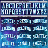 Custom Blue-White Nebula Starry Galaxy Space Round Neck Sublimation Basketball Uniform Jersey