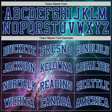 Custom Blue Dark Purple-Ice Blue Nebula Starry Aurora Galaxy Space Round Neck Sublimation Basketball Uniform Jersey
