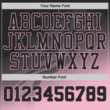 Custom Black Pink-White Nebula Starry Galaxy Space Round Neck Sublimation Basketball Uniform Jersey