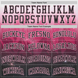 Custom Black-Light Pink Nebula Starry Galaxy Space Round Neck Sublimation Basketball Uniform Jersey